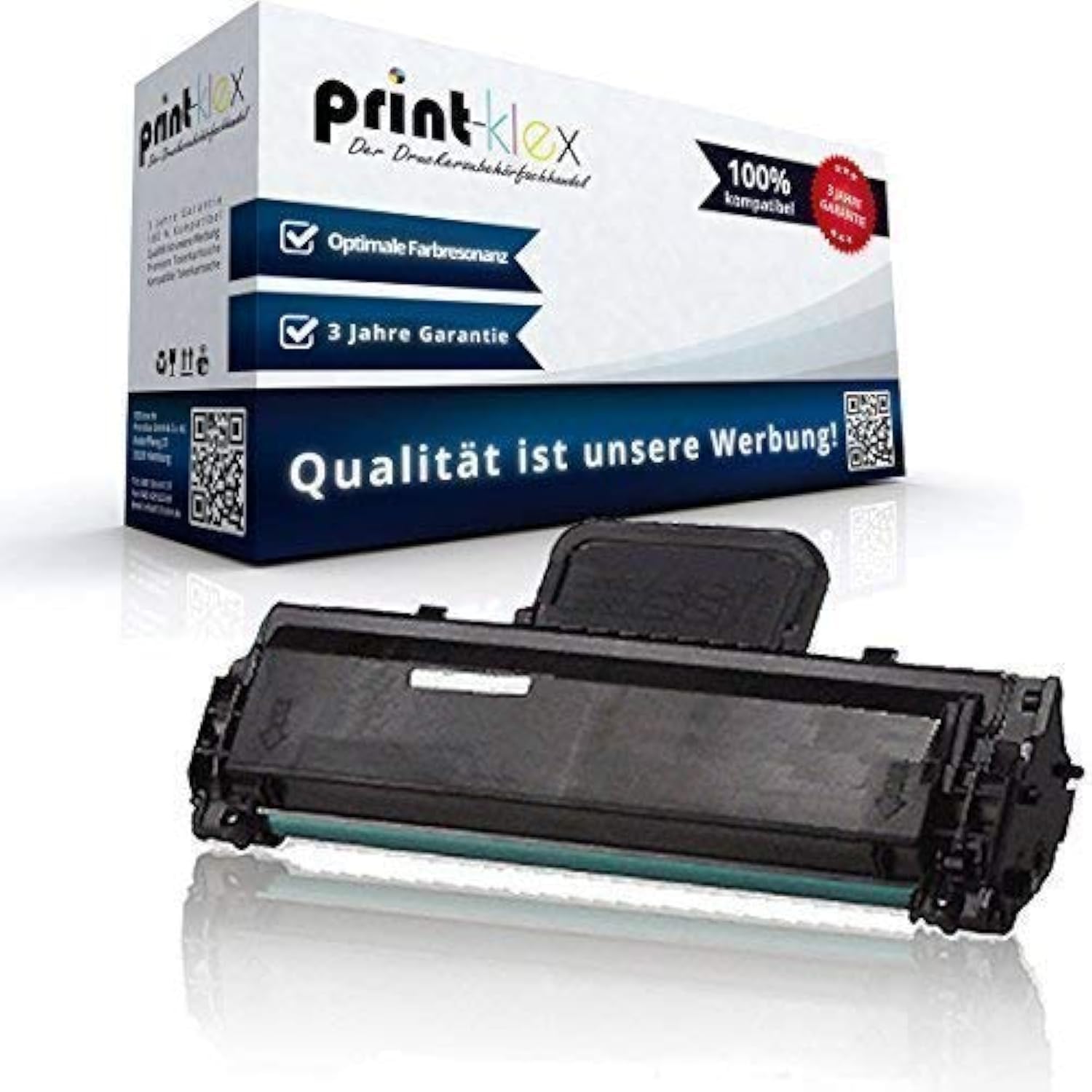 Print-Klex XXL Tonerkartusche kompatibel für Samsung ML-1660 ML-1660K ML-1660N ML-1661K ML-1665 ML-1665K ML-1666 ML-1670 ML-1672 MLTD1042S MLT-D1042S MLT104 Black