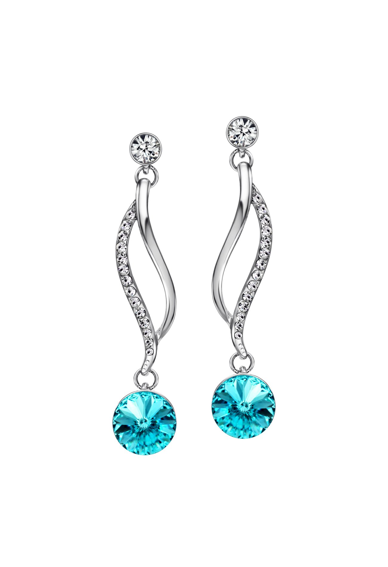 Ananth Jewels Swarovski Elements Blue Crystal Drop Dangle Earrings for Women (B015DWJRQM) Amazon Price History, Amazon Price Tracker