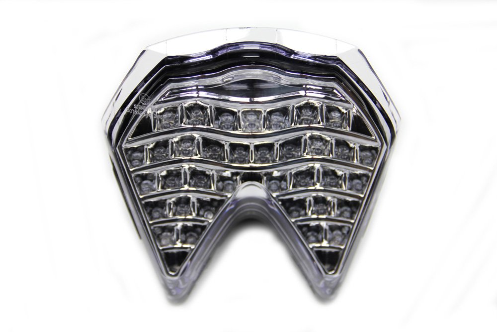 Feu arrière LED avec clignotants intégrés AVDB-moto vitre transparente - 7