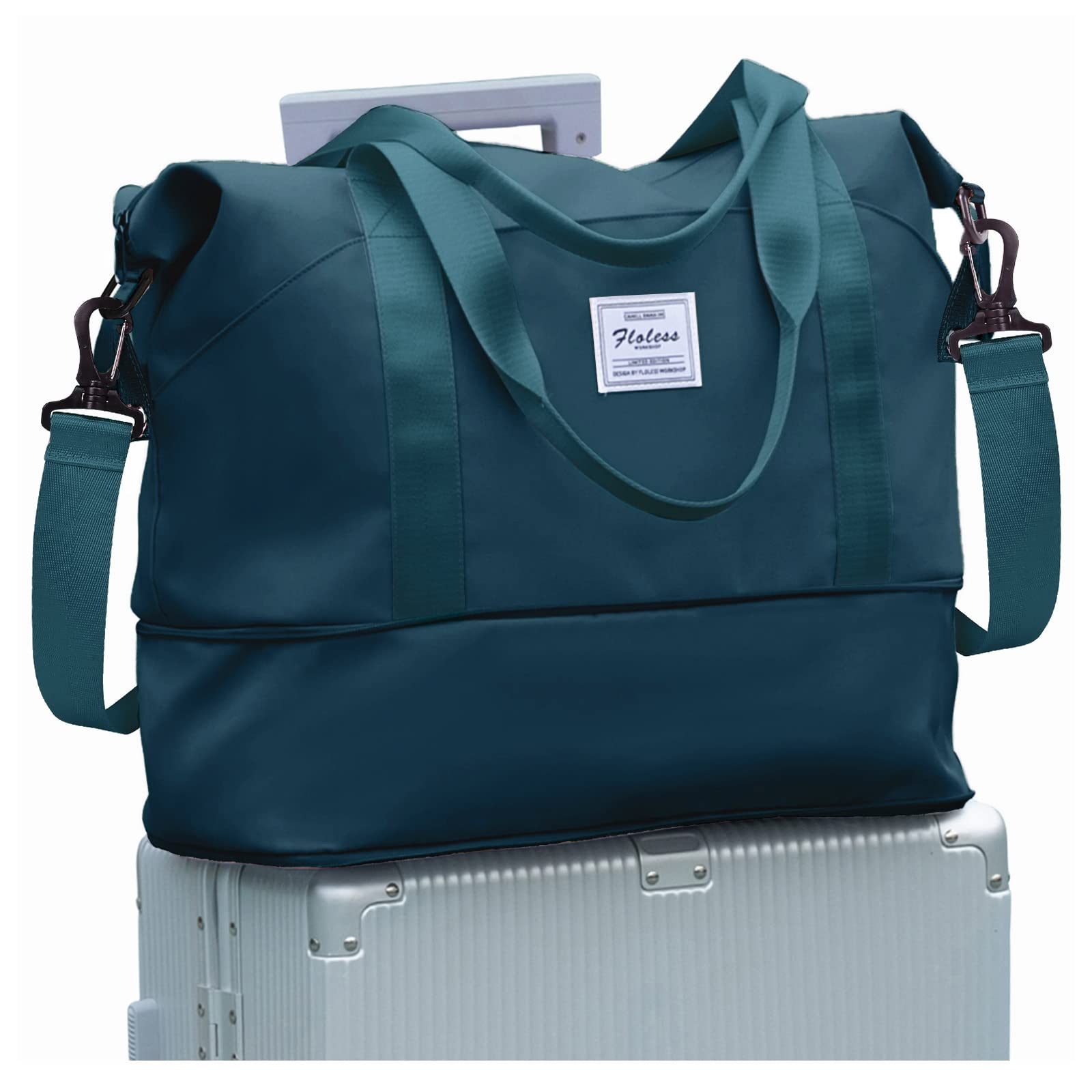 Borsone da Viaggio Sportivo Borsone da Palestra Espandibile per Donna Borsa da Viaggio per Aereo Borsa da Spiaggia da Donna con Borsa Bagnata