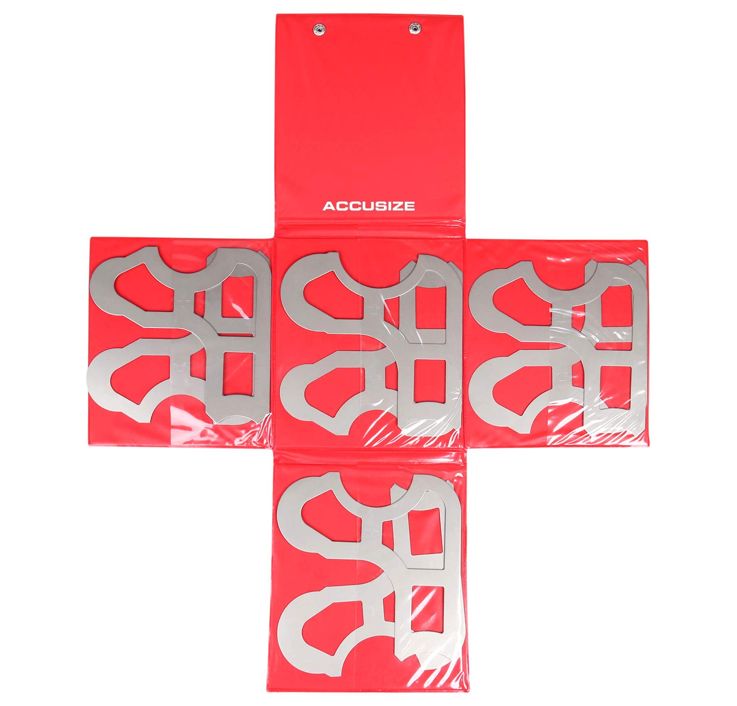 8 Pc Radius Gauge Set 1-1/16'' to 1-1/2'' Gauges without Holder, 3602-5023