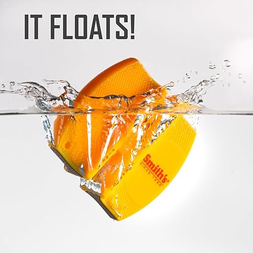 Miniatura 5 de Smith's CCKS - Afilador de cuchillos de 2 pasos, amarillo, ranuras gruesas y finas preestablecidas de 2 pasos, afilador de cuchillos de mano para