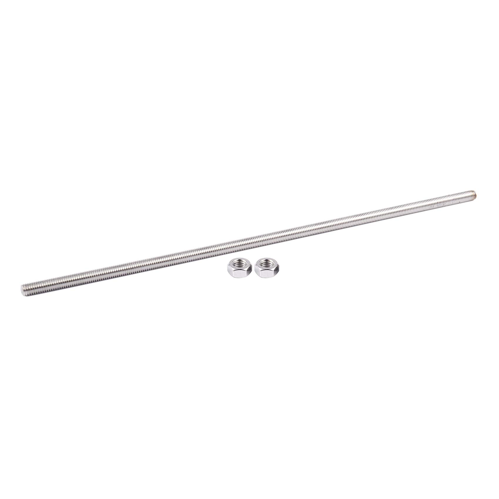 3 x pręt gwintowany ze stali nierdzewnej 320 mm x M8 srebrny odcień