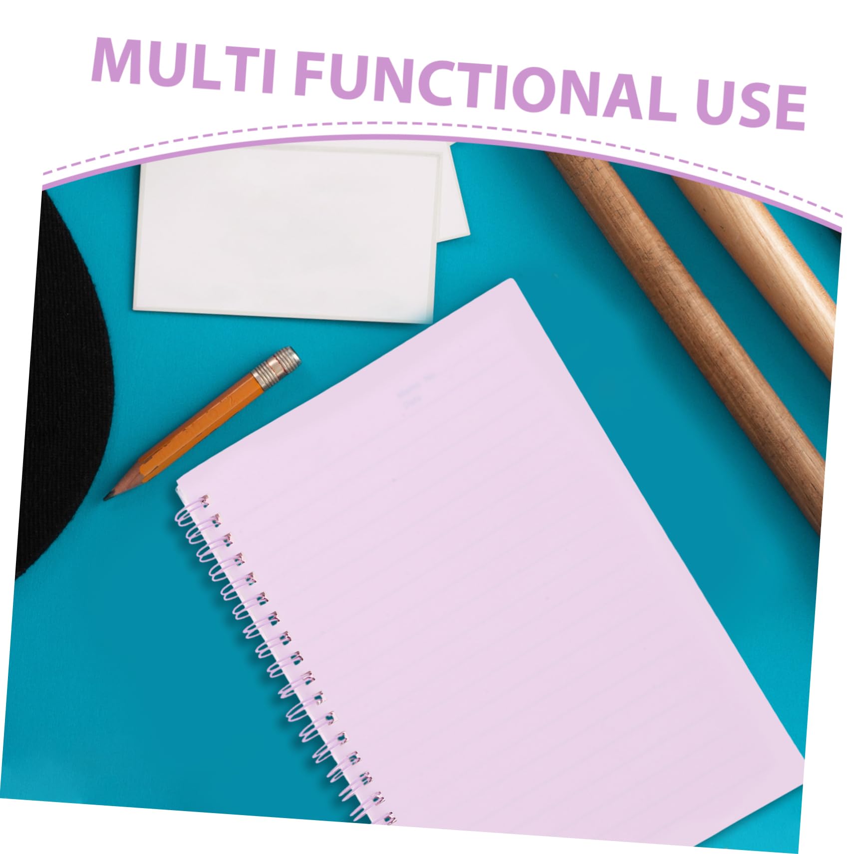 5pièces Cahiers à Spirale Avec Pages Lignées Pour Notes Fournitures De Bureau Pratiques Bloc-notes Polyvalent Pour Travail Et École
