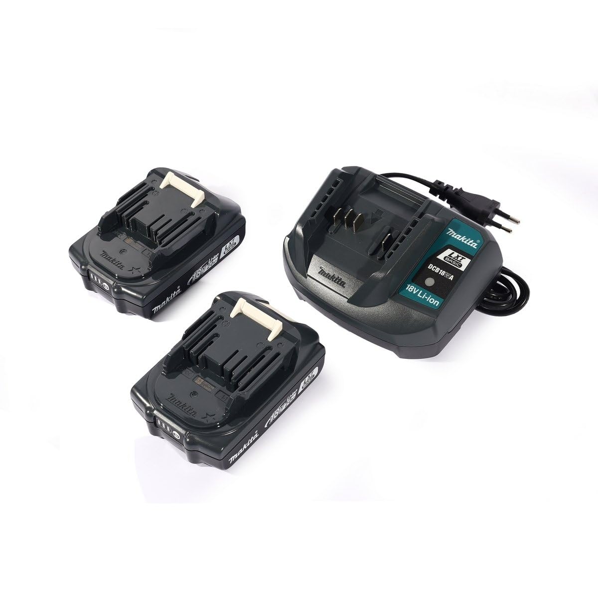 MAKITA DDF490WVE - Taladro atornillador 18V 65Nm. Incluye Taladro, 2 baterias de 2Ah, cargador y maletín