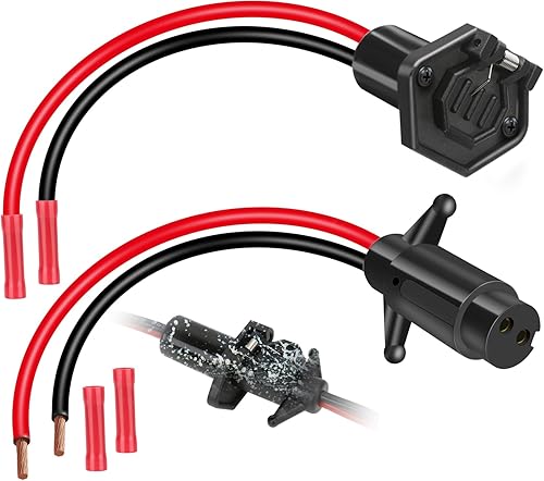 Enchufe de motor de arrastre, enchufe y receptáculo de motor de arrastre de 12 V para Minn Kota, motor de arrastre impermeable de conexión rápida,