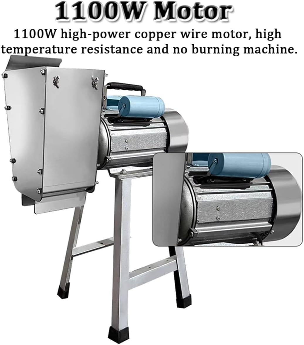 Machacador de Patatas EléCtrico de 1100 W, Prensa de Patatas Acero Inoxidable, Herramienta Cocina, Rendimiento de 100 a 200 Kg/H, para Preparar Puré de Patatas Suave, Verduras y Frutas