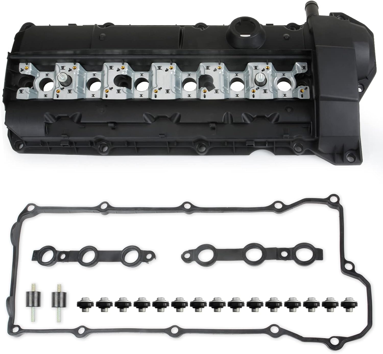 MITZONE Valve Cover with Gasket Bolts Compatible with 1996-1999 BMW 328is 328i 323is 528i Z3 M3