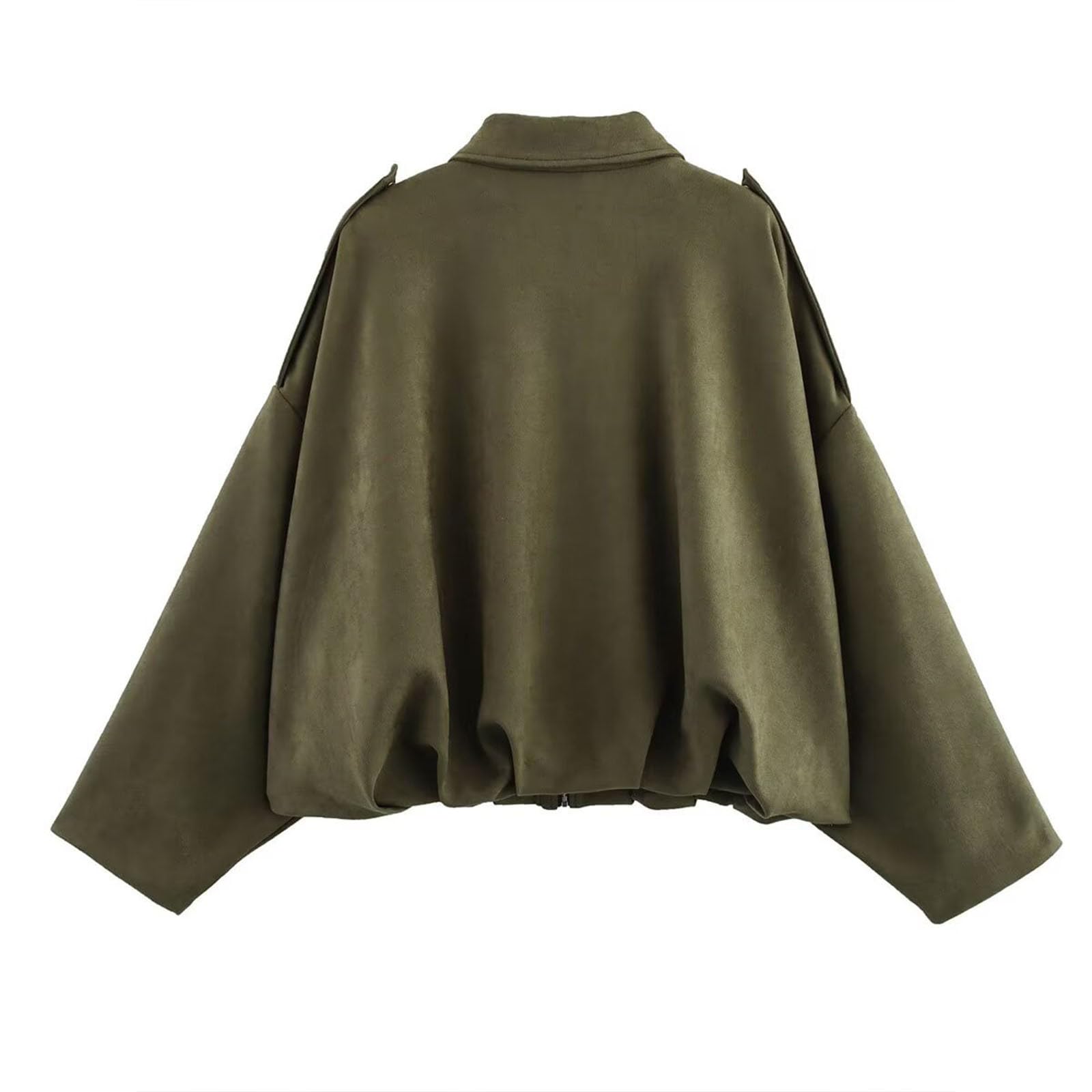 Generisch Veste en jean pour femme, élégante, surdimensionnée, printemps, manches longues, décontracté, streetwear, sans coutures, haut confortable pour la vie quotidienne, le bureau, les vacances