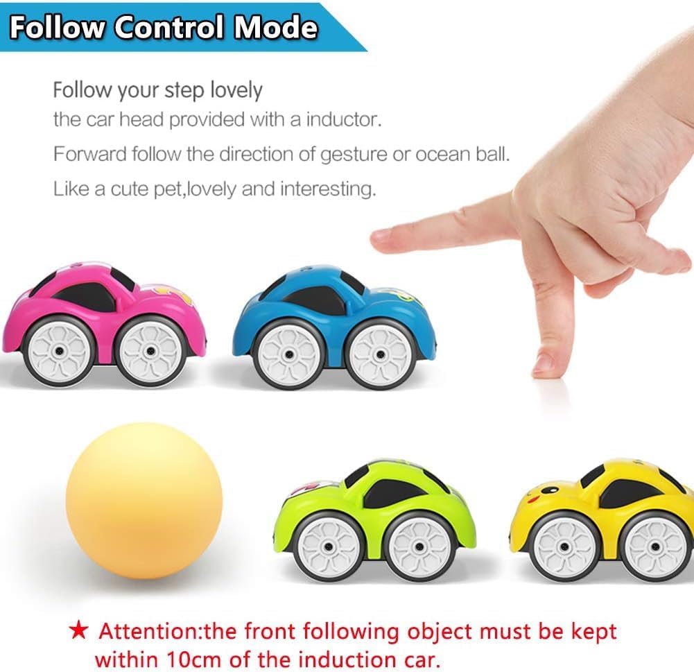 TOYIQ Magic Induction 2.4G R/C Rail Track Car for Kids β Line Patrol Mode Smart Toy Car with Remote Control, Fun Smart Toy Colorful Mini Racing Vehicle for Boys & Girls, New Smart Toys (Ages 5+) 4