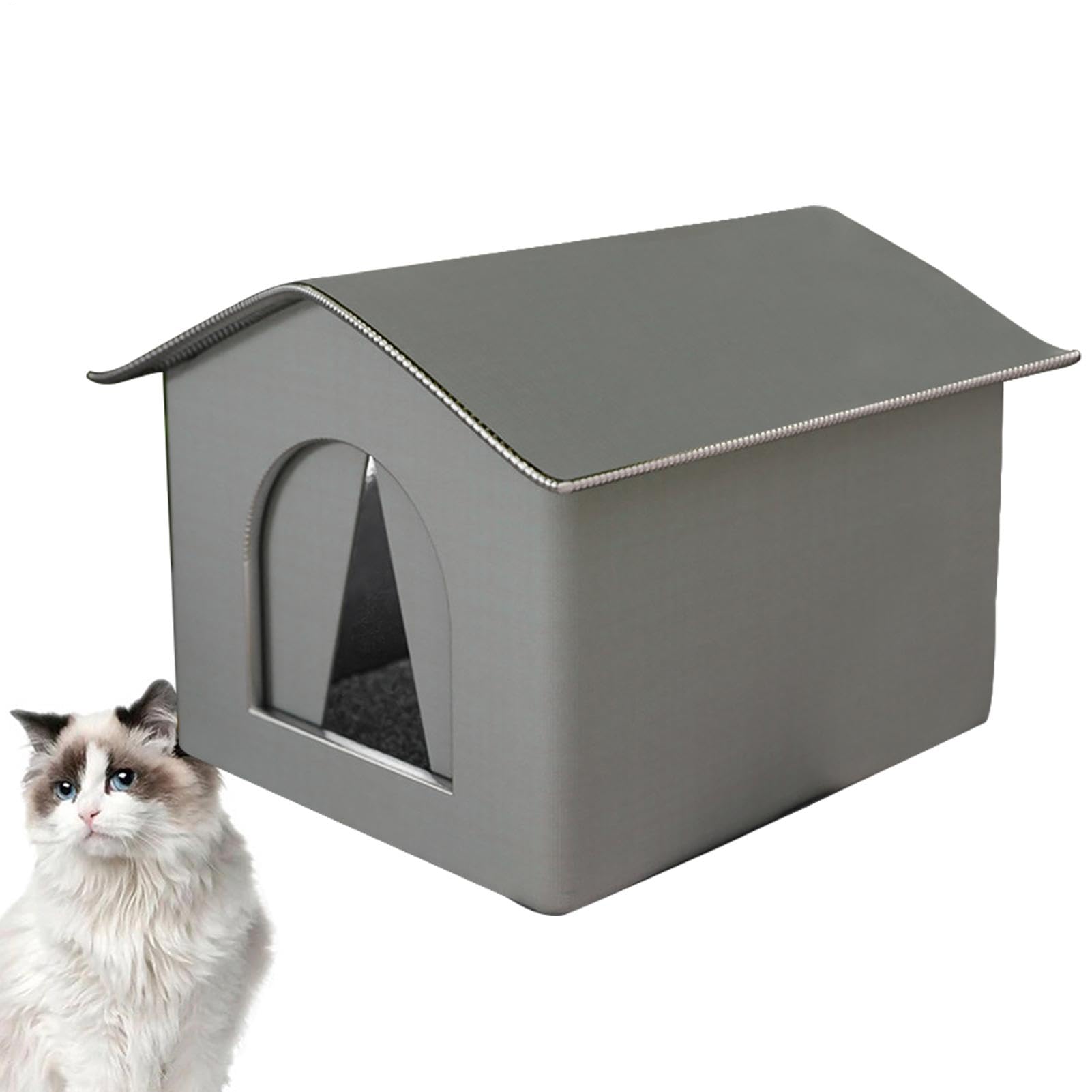 Outdoor Cat House, Outdoor Cat Shelter, Waterproof Pet Outdoor House, Foldable Cat Shelter For Winter, Cat Outdoor Cat House Winter Warm, Bunny Bed For Feral Cat Puppy