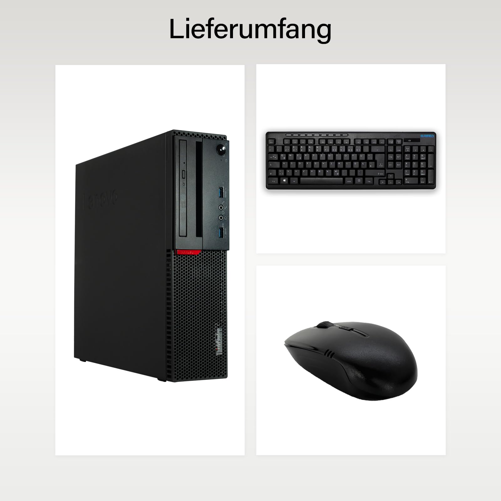 Lenovo PC rapide avec processeur Intel Core i7, ordinateur de bureau silencieux pour le bureau et le télétravail, avec 4 GHZ, 32 Go de RAM, 1 To SSD, port USB3.0, connexion WiFi, système Windows 11
