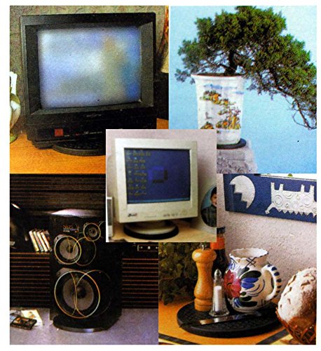 12.5" Monitor Or Tv Turntable Mat Turns 360 Degrees For Easy Access, 200 Lb Capacity #TOP4