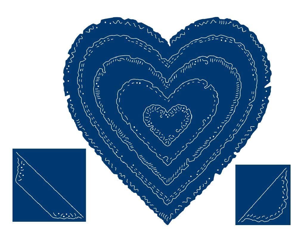 Tattered Lace Ornamental Torn Edge Hearts Die Tld0291