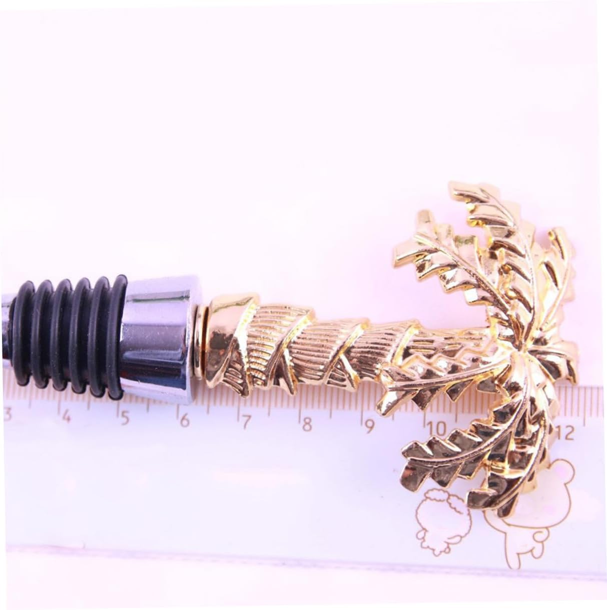 Mobestech Coconut Tree Shape Wine Bottle Stopper Reusable Alloy Bottle Plug for Red Wine Oil Vinegar Decorative Seal for Home Bar Kitchen Family Gatherings 1 pack