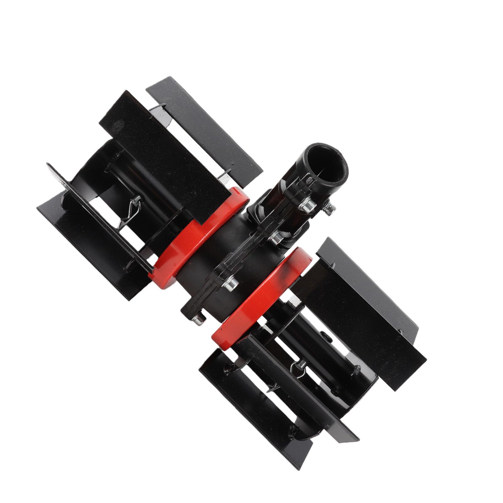 Motocultor de Jardín, Rueda de Deshierbe de 9 Dientes para Cortacésped con Accesorio Universal para Cultivo de Suelo de Césped de Jardín (28mm)