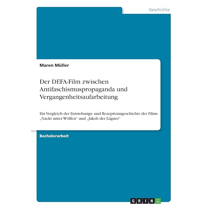 Buy Der DEFAFilm zwischen Antifaschismuspropaganda und