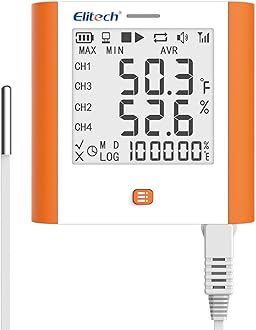 Elitech GSP-6 Temperature and Humidity Data Logger Recorder