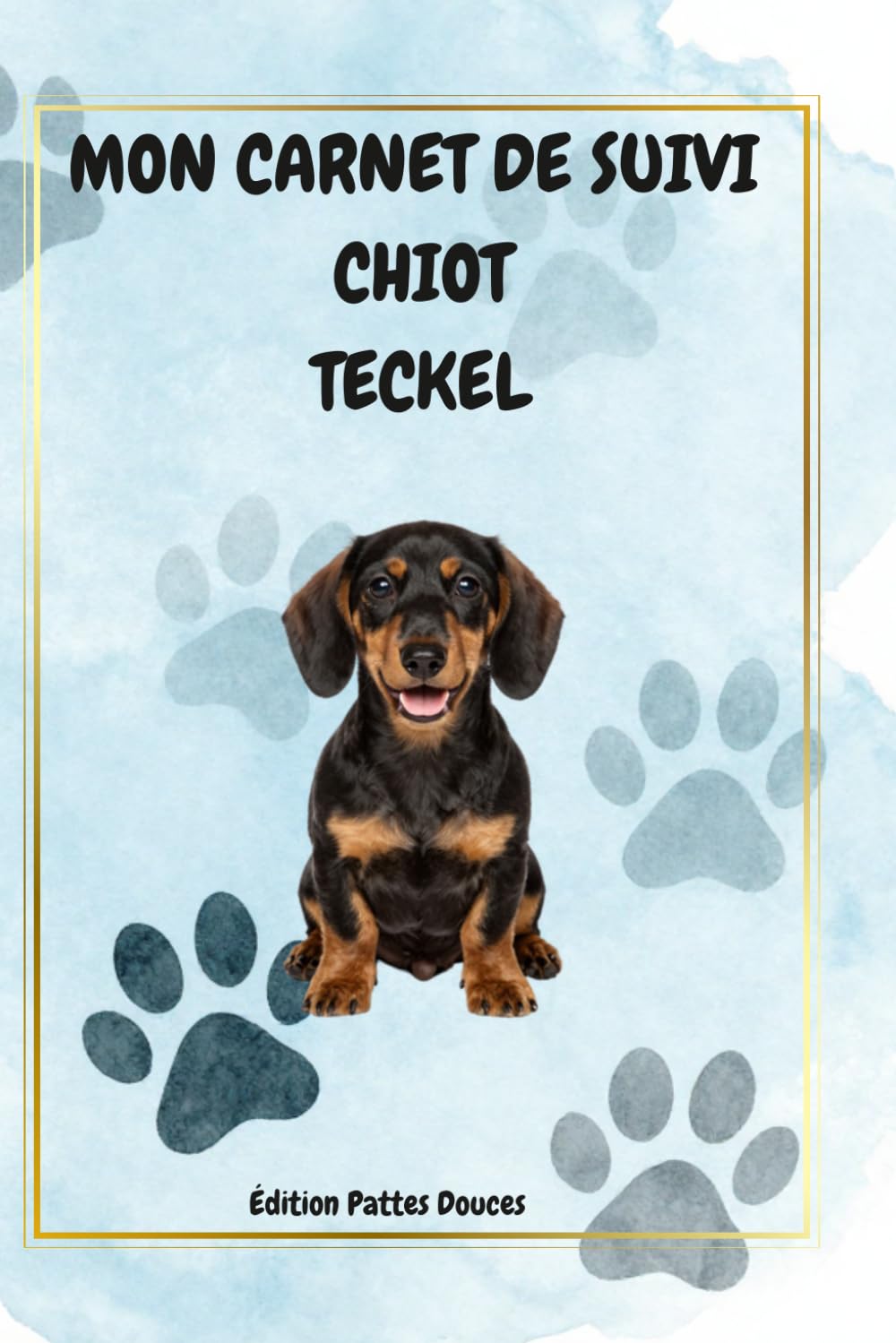 CARNET DE SUIVI CHIOT TECKEL: Édition pattes douces