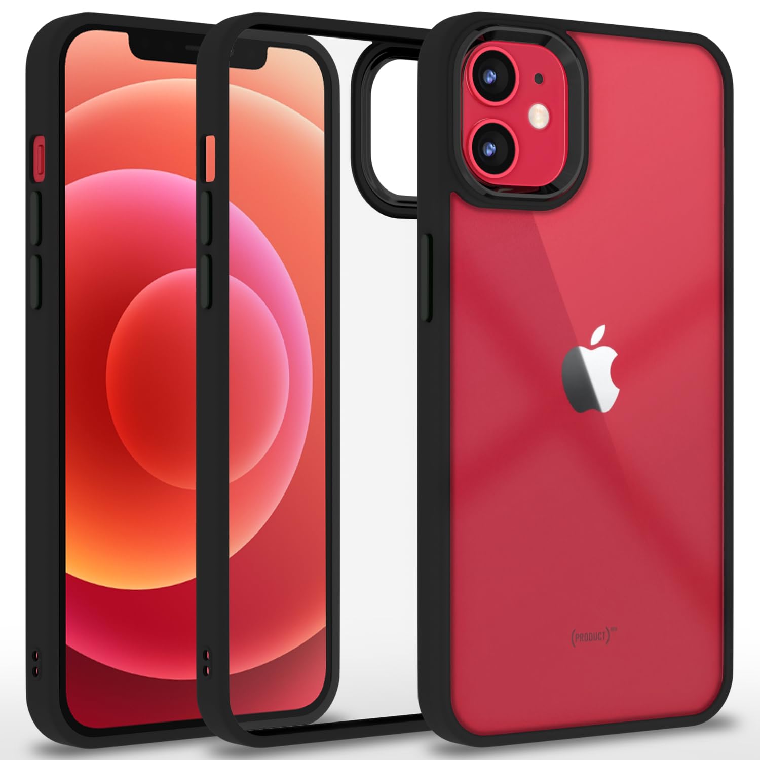 Pikkme Back Cover |Electroplated Crome Metal Ring | Full Camera Protection | Raised Edges | Super Soft Side TPU | Bumper Case for iPhone 12/12 Pro (Black) (B0B4Y7FHBL) Amazon Price History, Amazon Price Tracker