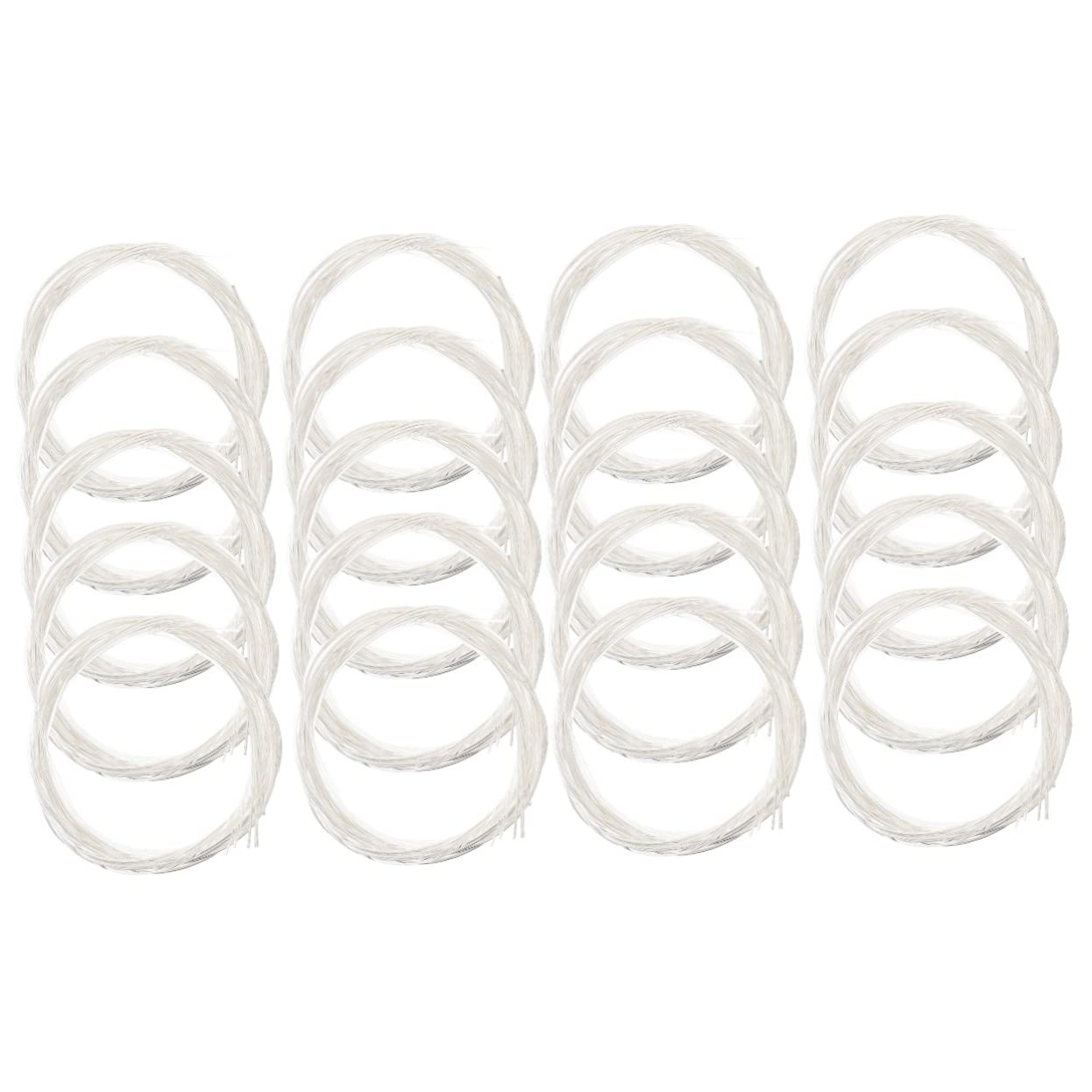 ibasenice 20confezioni Corde Per Chitarra Acustica Nylon Di Parti Per Chitarra Folk Suono e Confortevole Materiale Di Alta Qualità Per Musicisti