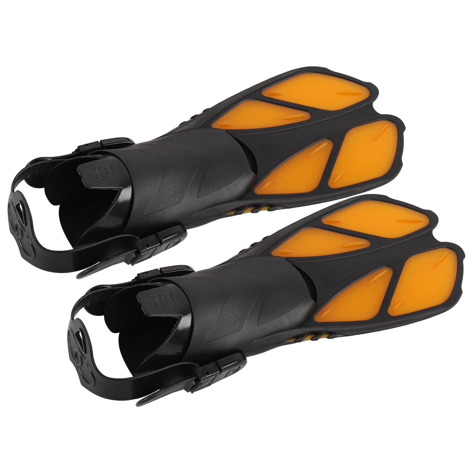 Pinne da snorkeling regolabili Morbide TPR Pinne da immersione lunghe Nuoto Arancione