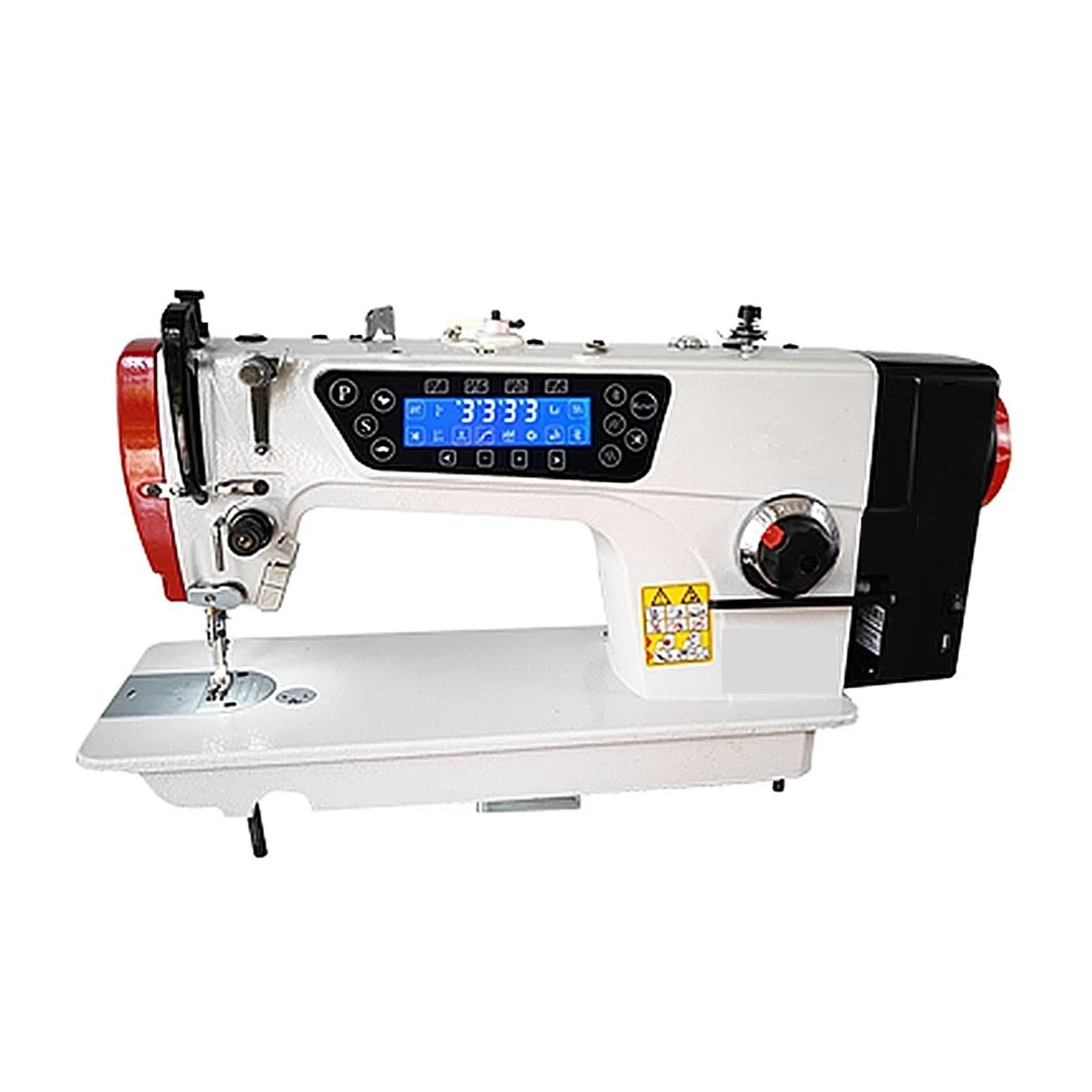 Direct Drive - Máquina de coser plana con mesa, equipo industrial automático de alta velocidad para sastrería y fabricación profesionales