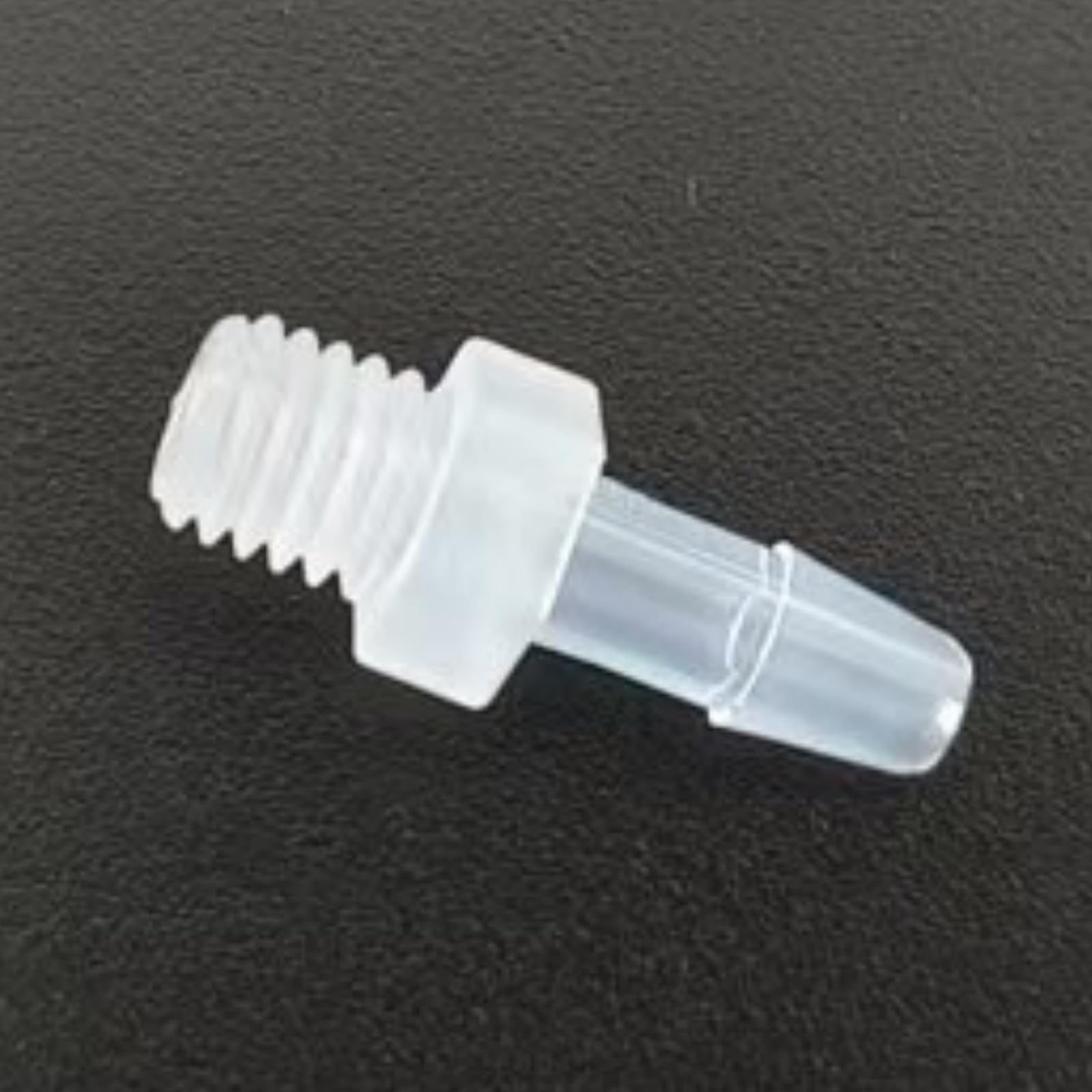 Accesorios de púas for manguera plástico reutilizables, adaptador rosca macho M5, paquete 50, conector tubería PP for laboratorio, maquinaria alimentaria(2.4mm 3/32inch M5)