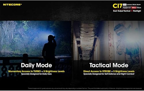 Miniatura 7 de Nitecore CI7 Linterna táctica de 2500 lúmenes con 7000 mw 940nm iluminador infrarrojo IR de largo alcance y un conjunto recargable, organizador