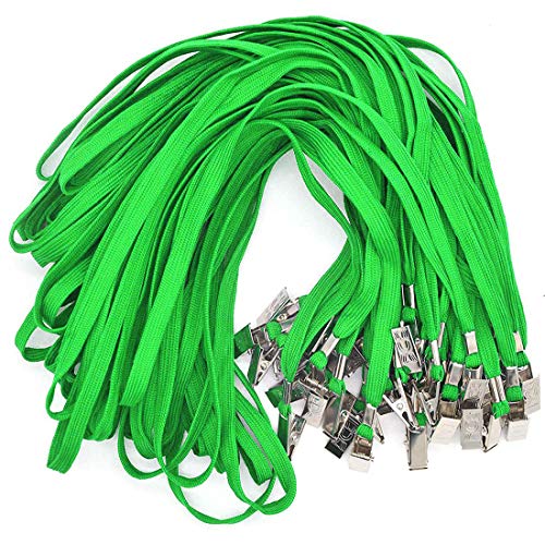 Lanyards With Id Holder Name Badges 50 Pack Plastic Name Tag Badge Id Card And 50 Pack Green Lanyard #TOP5