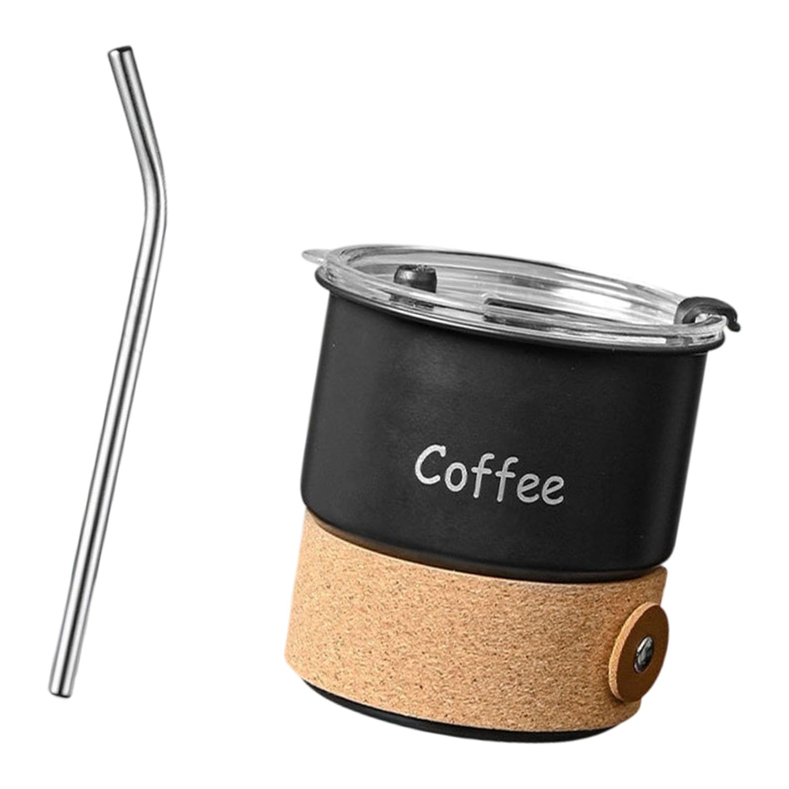 Tsophreniq Modern 420ML Stainless Steels Cup with Straw and Nonslip Grip Heat Retention Insulated Double Walled Coffee Travel Mug Double Walled Insulated Travel Mug