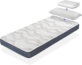 Pack Matelas 80X160 LIT Enfants h14 CM Orion Confort + 1 Oreiller Junior 80x35 cm + 1 Protège Matelas 80x160 cm Blanc