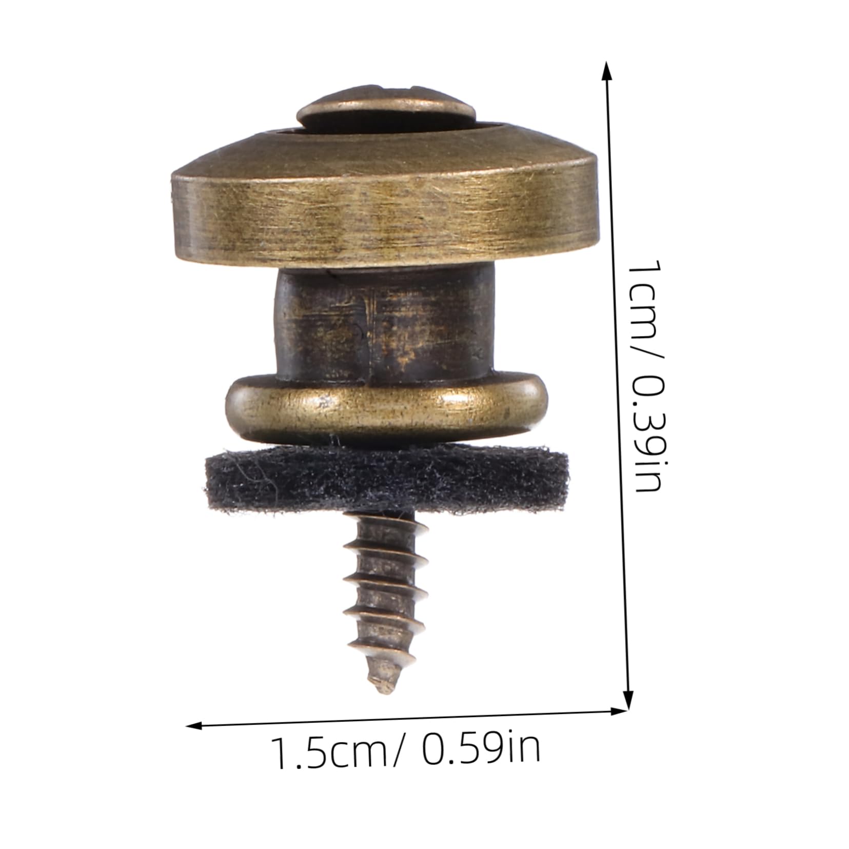 2Pc Metal Guitar Strap Lock Security Buttons Replacement for Acoustic