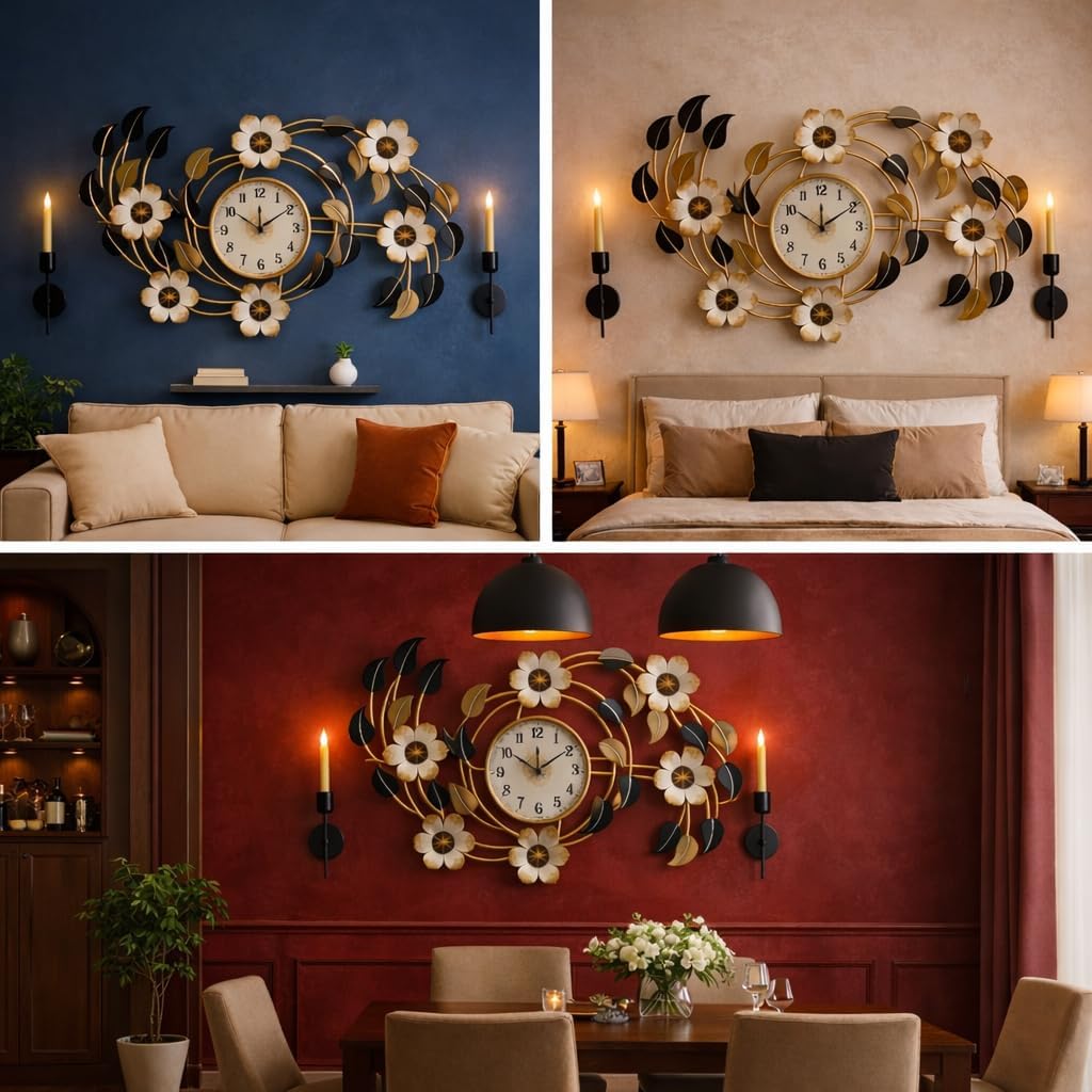 Art House Designer Wall Clock - Steel & Acrylic -2 Art House Designer Wall Clock - Steel & Acrylic -2