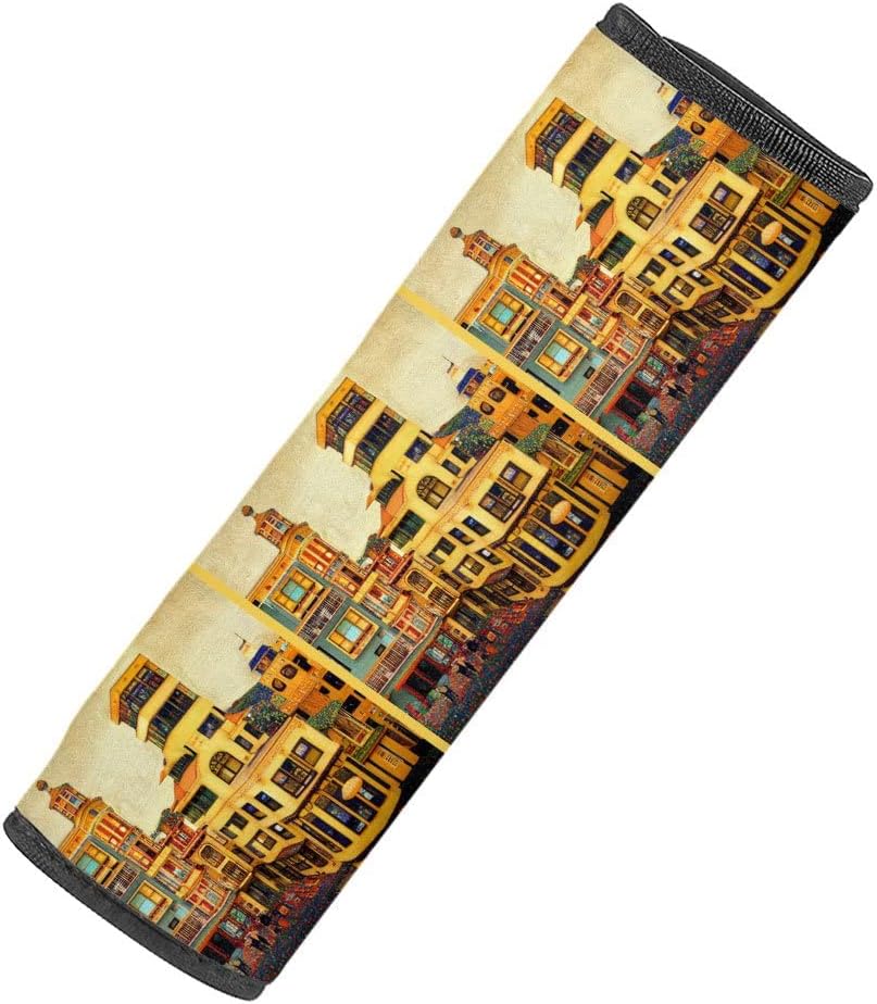 Chinatown Car Seat Belt Pads - San Francisco Seat Belt Cover - Vintage Seat Belt Cover