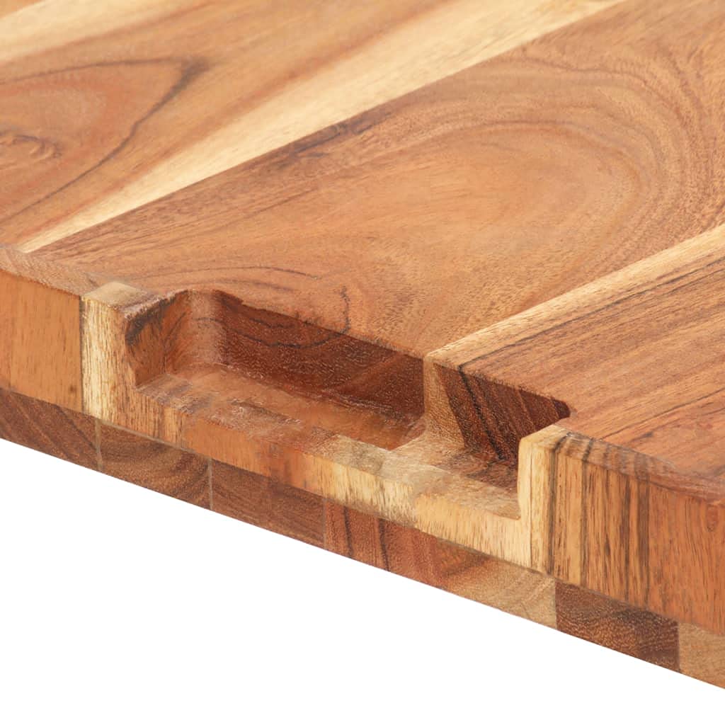 Genérico Tabla de Cortar de Madera Maciza de Acacia 50x35x4 cm,Cocina y Comedor,Herramientas y Utensilios de Cocina,Tablas de cortar-286569