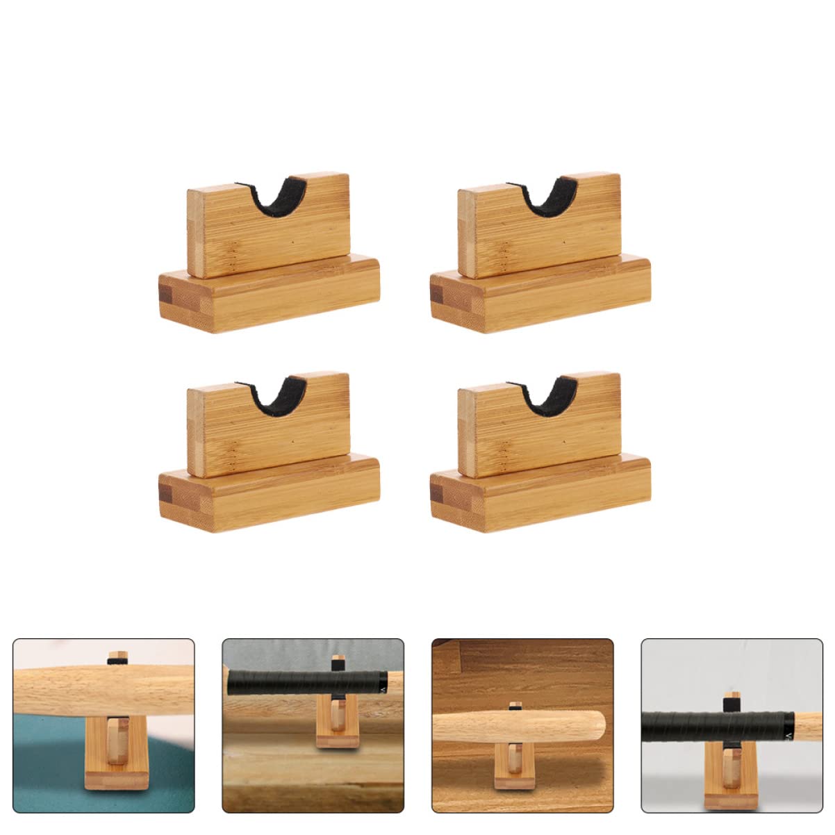 Abaodam 2 Sets Hockey Stick Holder Baseball Bat Holder Baseball Bat Hockey Stick Supports Display Racks Racks Storage Brackets