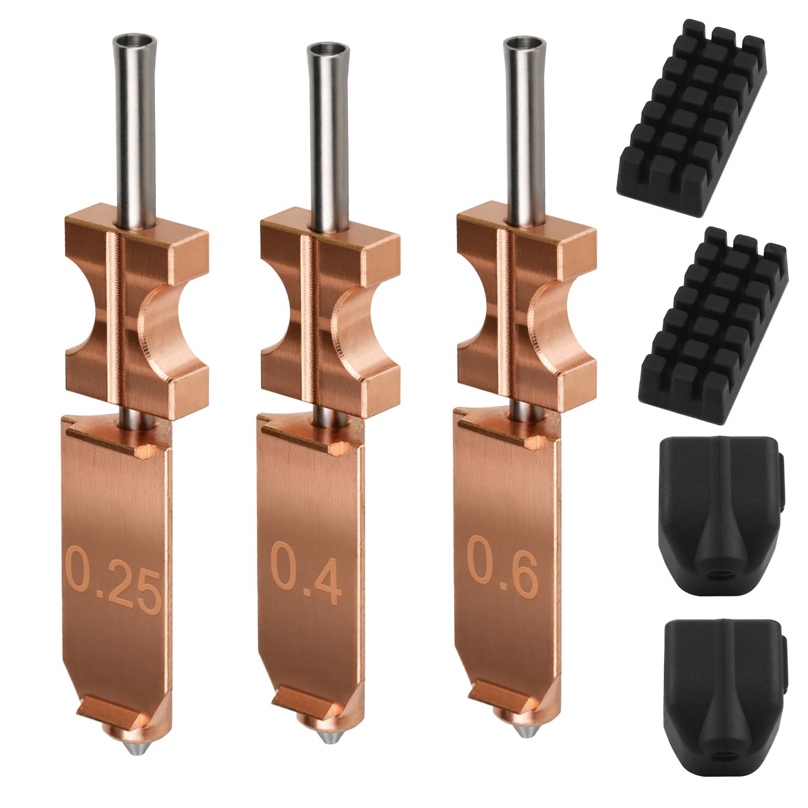 Amazon.com: Upgraded AD5X Nozzles Kit 0.25 0.4 0.6, 2X Silicone