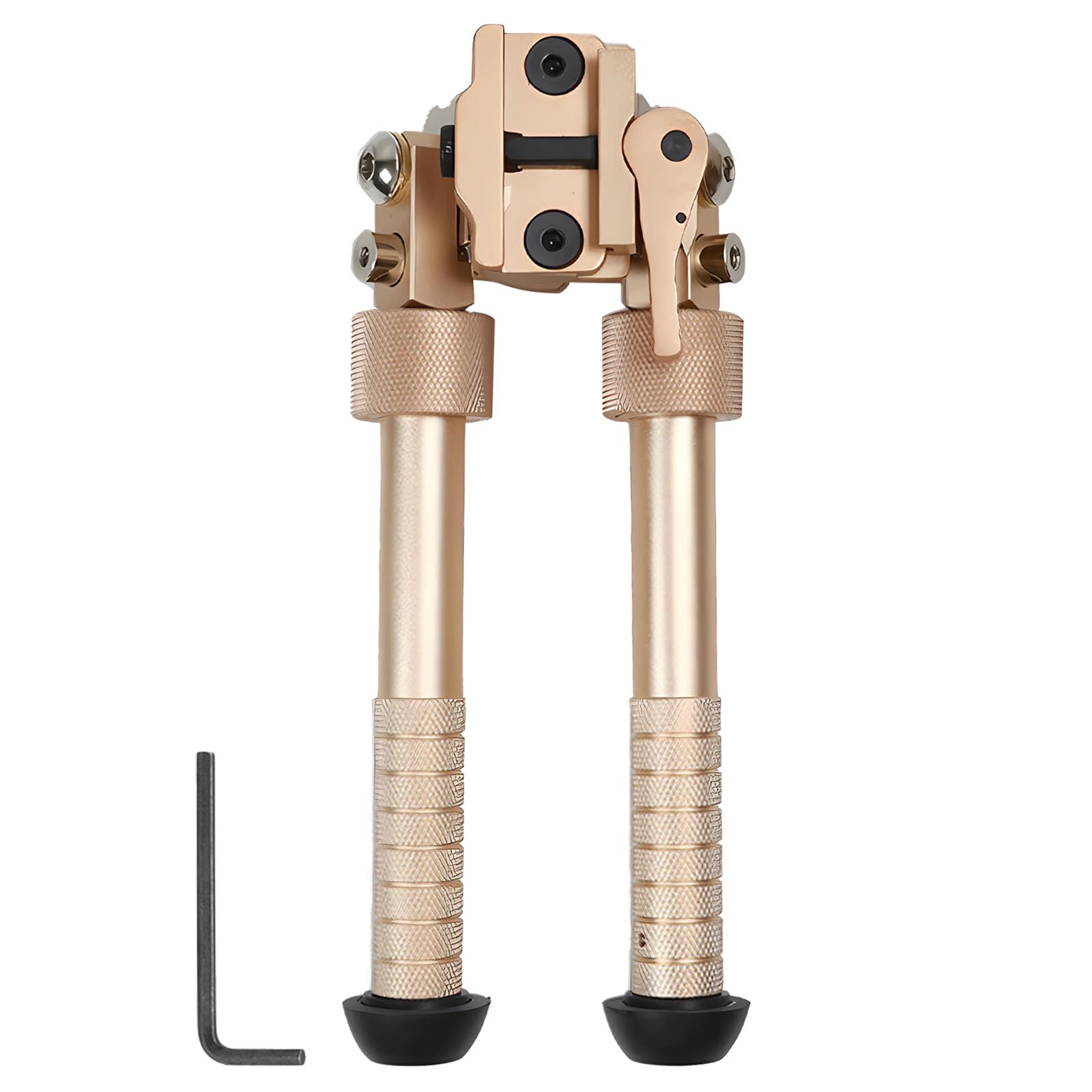 Bípode V8, Bípode Ajustable con Rotación de 360 Grados, Bípode de Liberación Rápida con Riel Picatinny, 6,5 Pulgadas a 9,5 Pulgadas Ajustables Bipode, CNC QD, para Apoyo de Rifle (Negro)