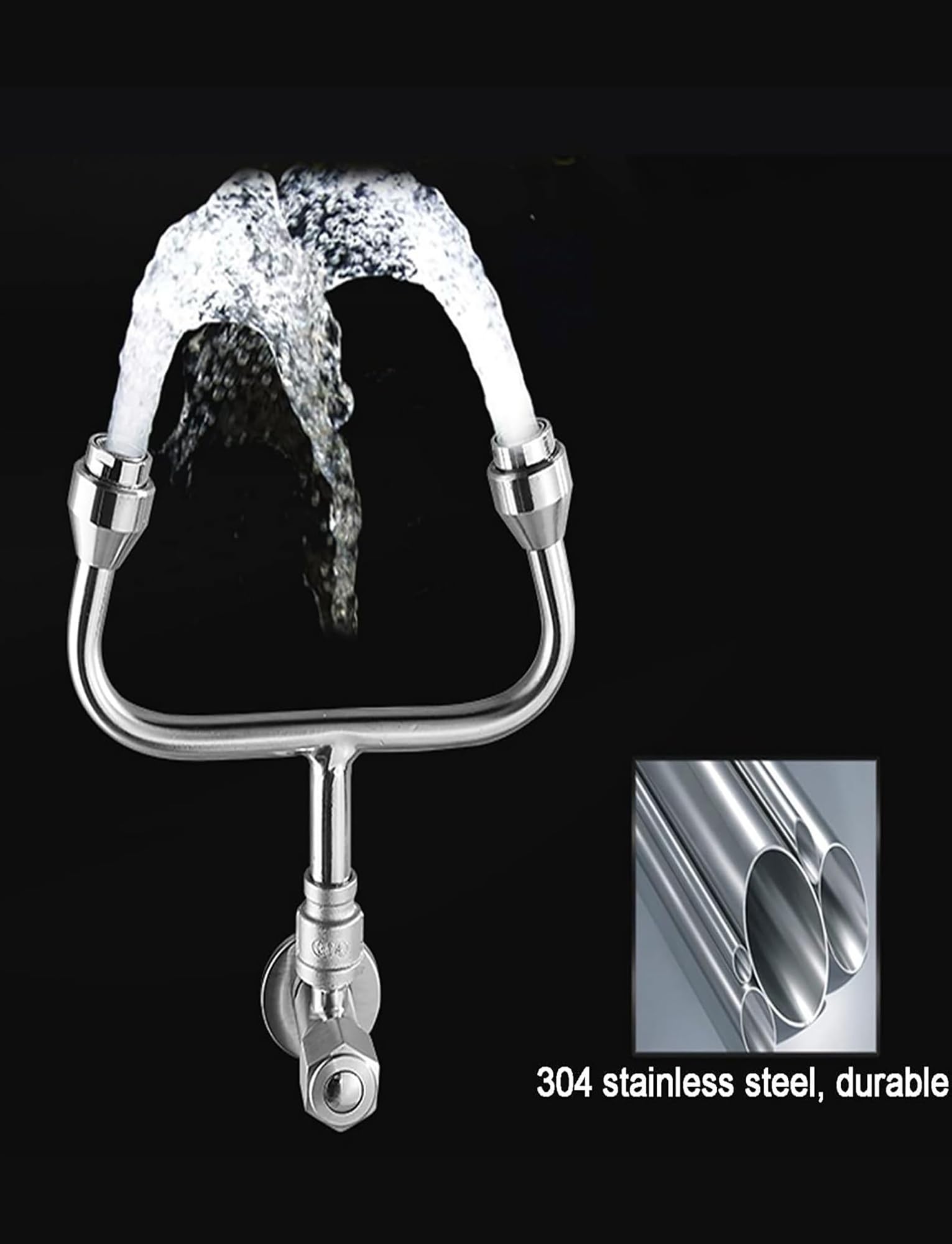 Estación lavaojos de Emergencia montada en Grifo, Ducha de Enjuague Ocular portátil para un Enjuague rápido de los Ojos en áreas de fabricación de vehículos y embarcaciones.