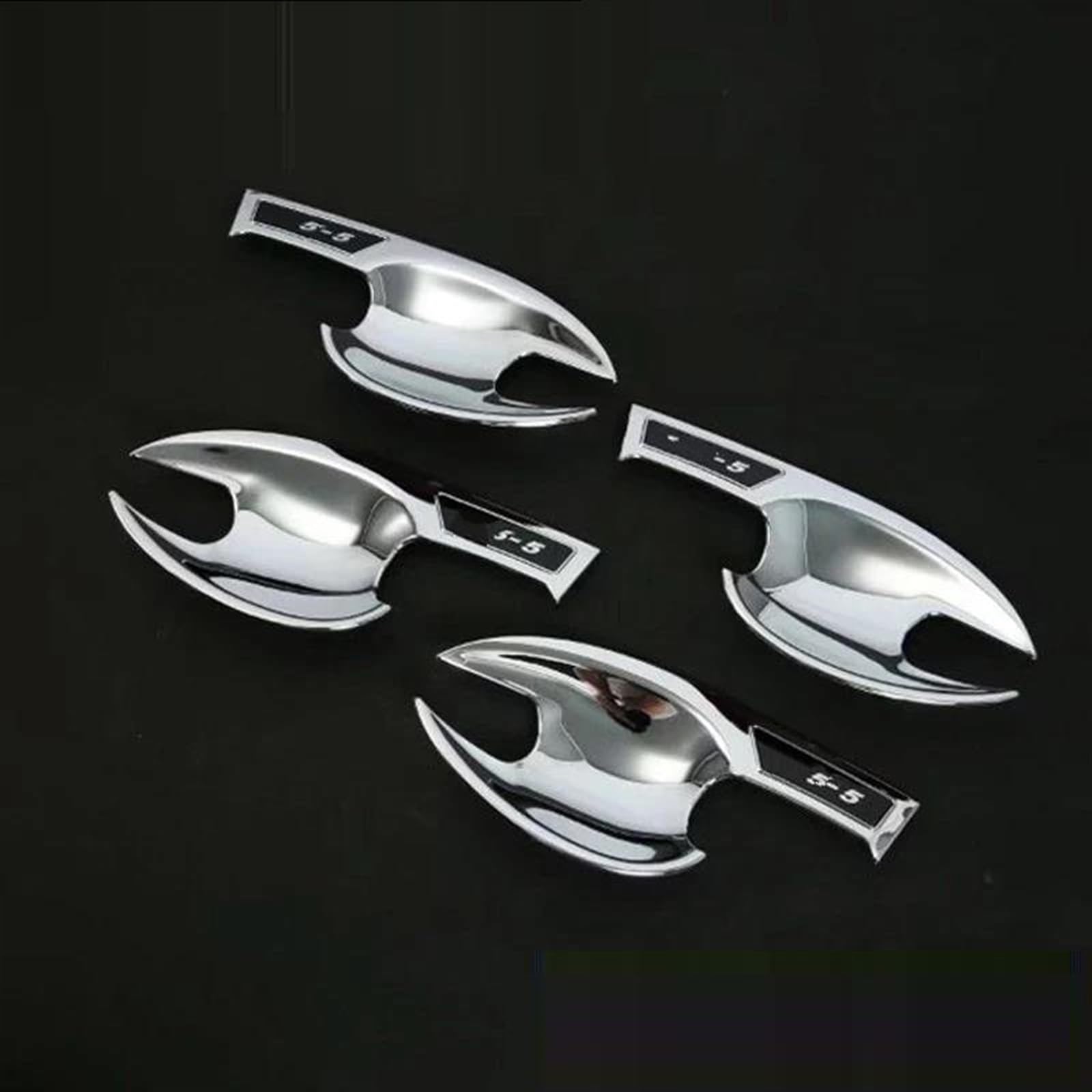 SLIMES Chrome Door Handle Cover Decorative Molded Clip Cup Protector for Mazda CX-5 CX5 CX 5 2017-2019 Protection(OneColor)