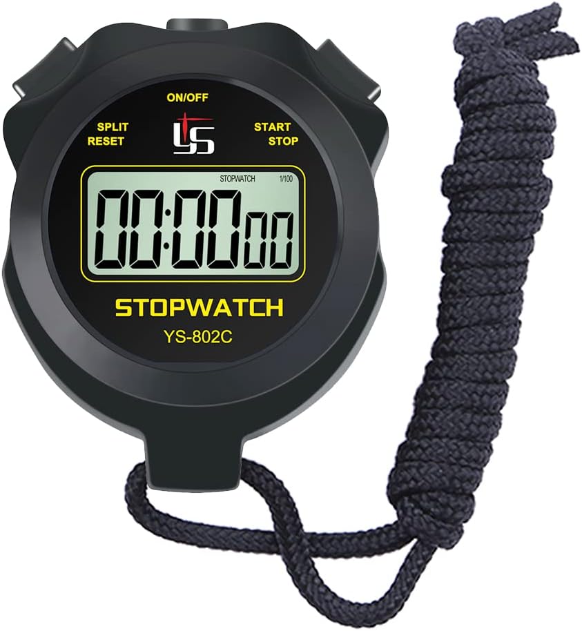 Digital Stopwatch Timer Only Stopwatch with On/Off, No
