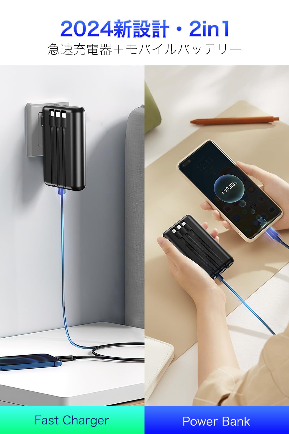 Amazon | モバイルバッテリー 大容量 【業界新設計 25000mAh大容量