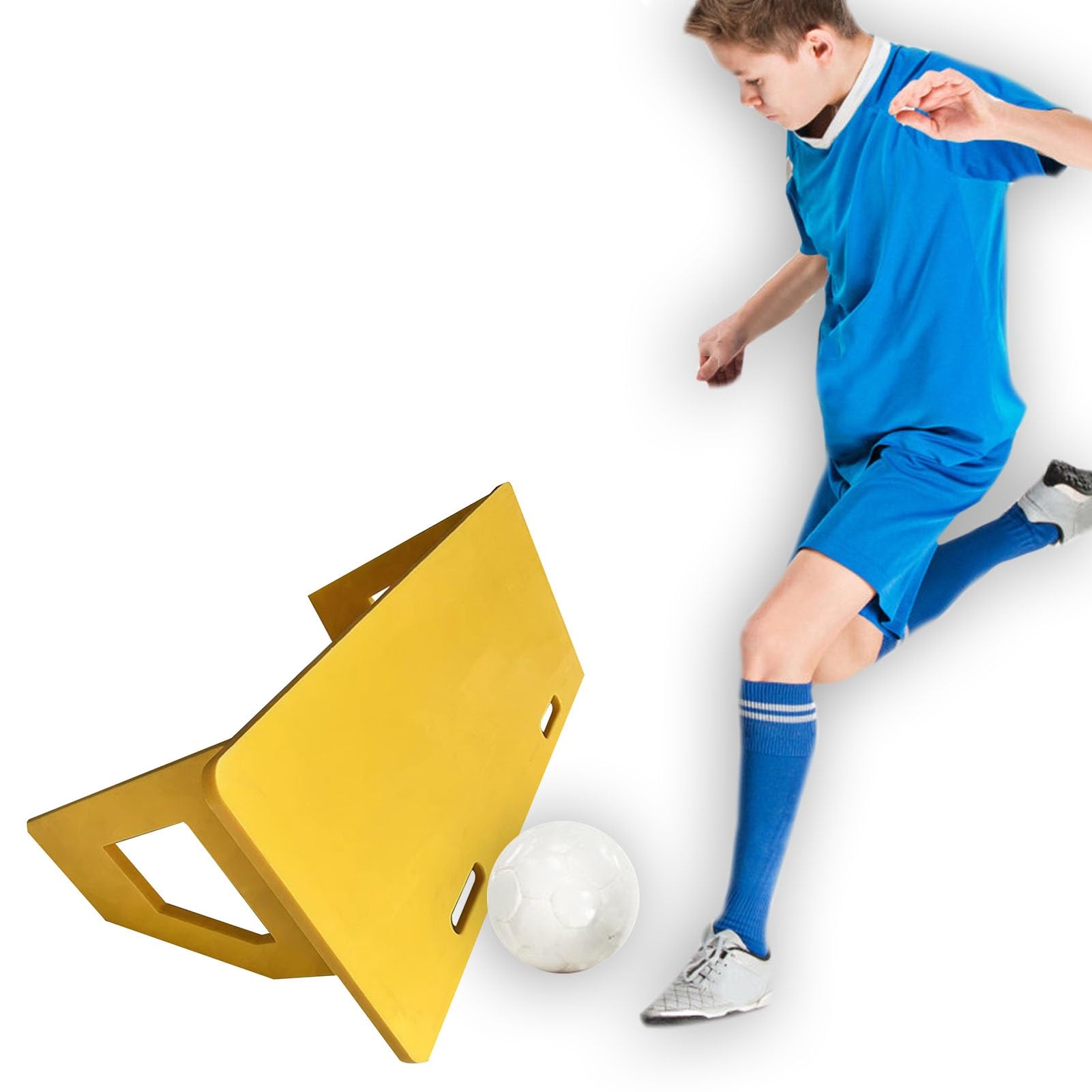 Grande tavola rimbalzante per allenamento da calcio, rampa di ritorno per calcio pieghevole resistente/attrezzatura per allenamento da calcio, per passaggio di palla e allenamento di rimbalzo (color