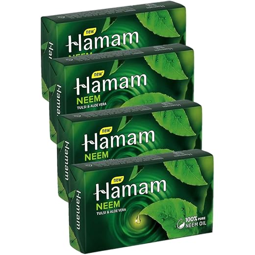 Hamam Neem Soap - 100g x 4 Pack