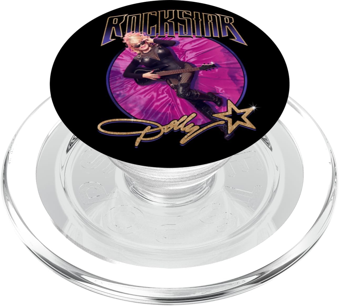 Dolly Parton Pink Velvet Rockstar PopSockets PopGrip for MagSafe