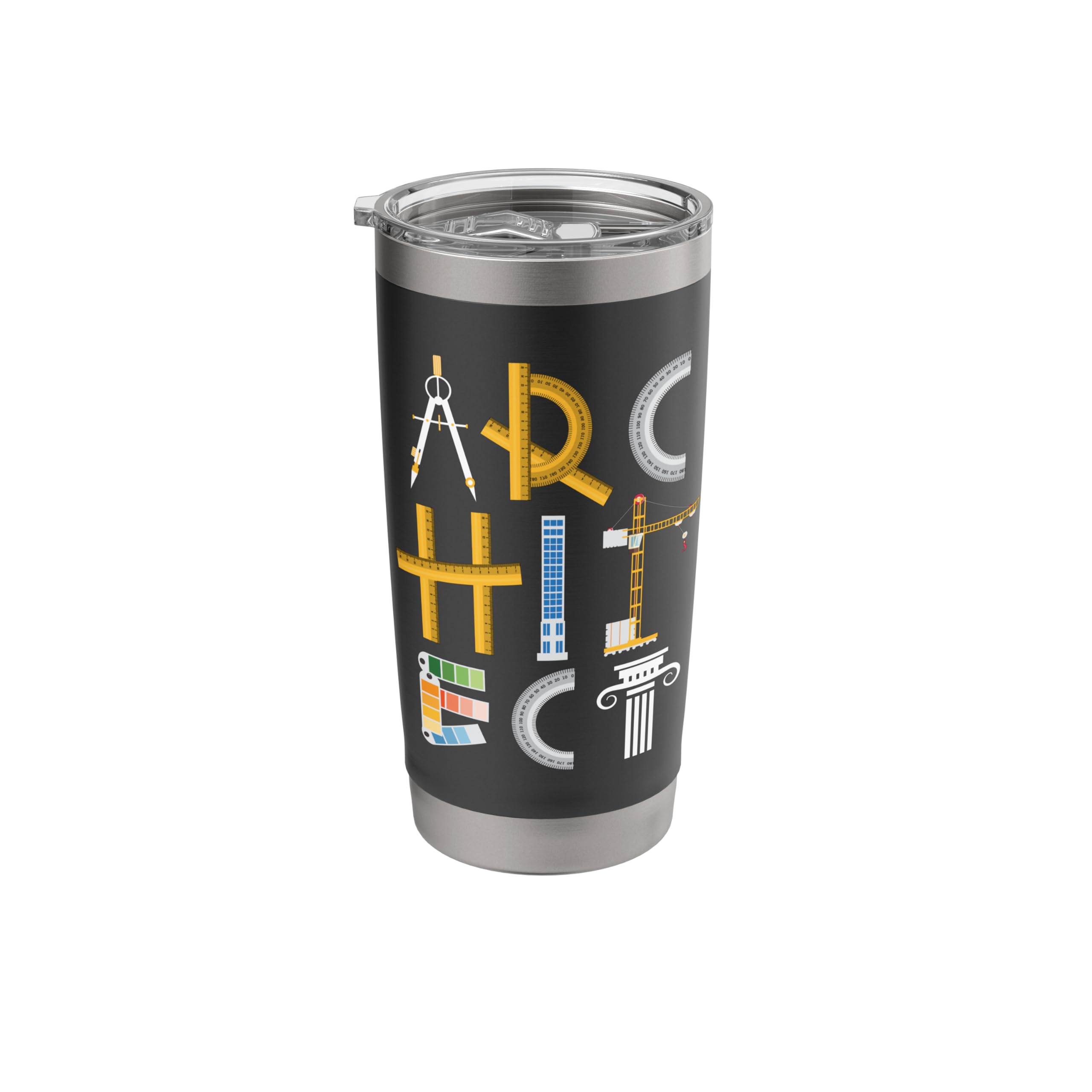 Architect - Artwork Drawing Design Architecture Construction Stainless Steel Insulated Tumbler