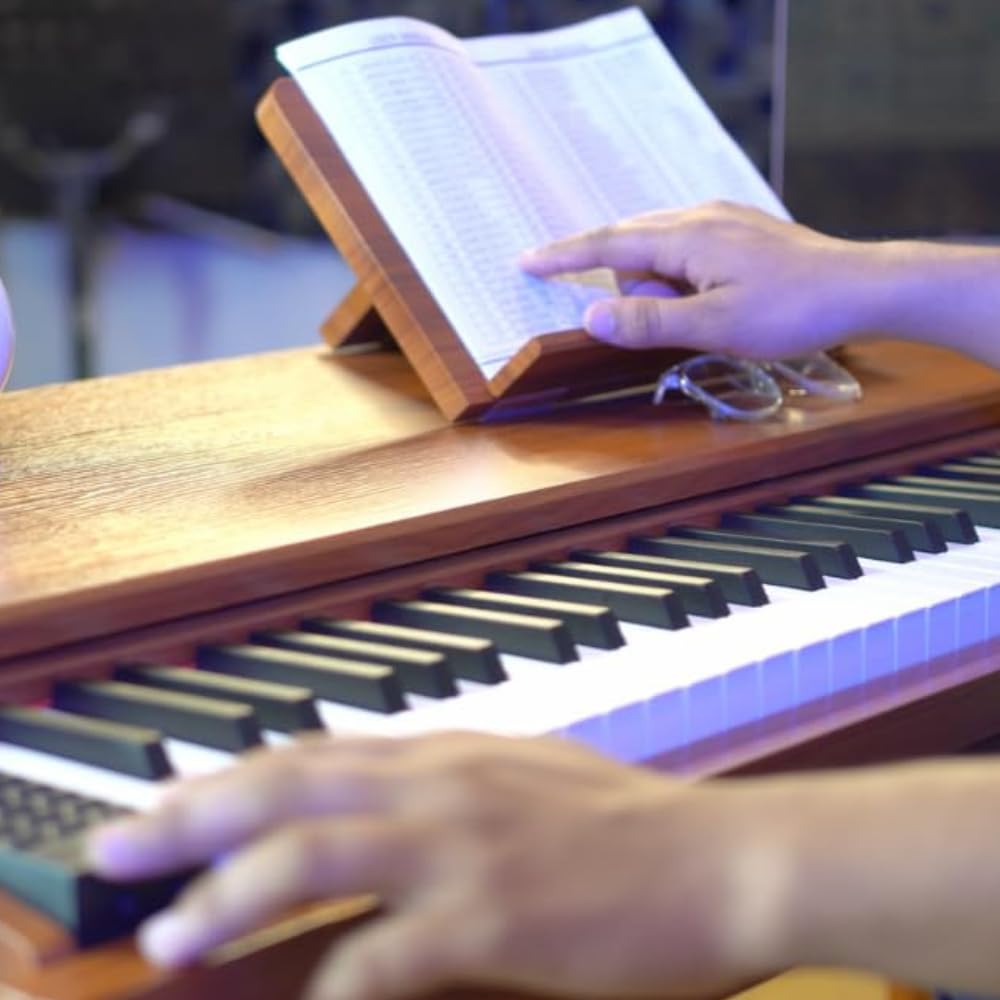 Vault Glide 88 Keys Digital Piano with Weighted Keys cum Table - Brown - Image 2 thumbnail