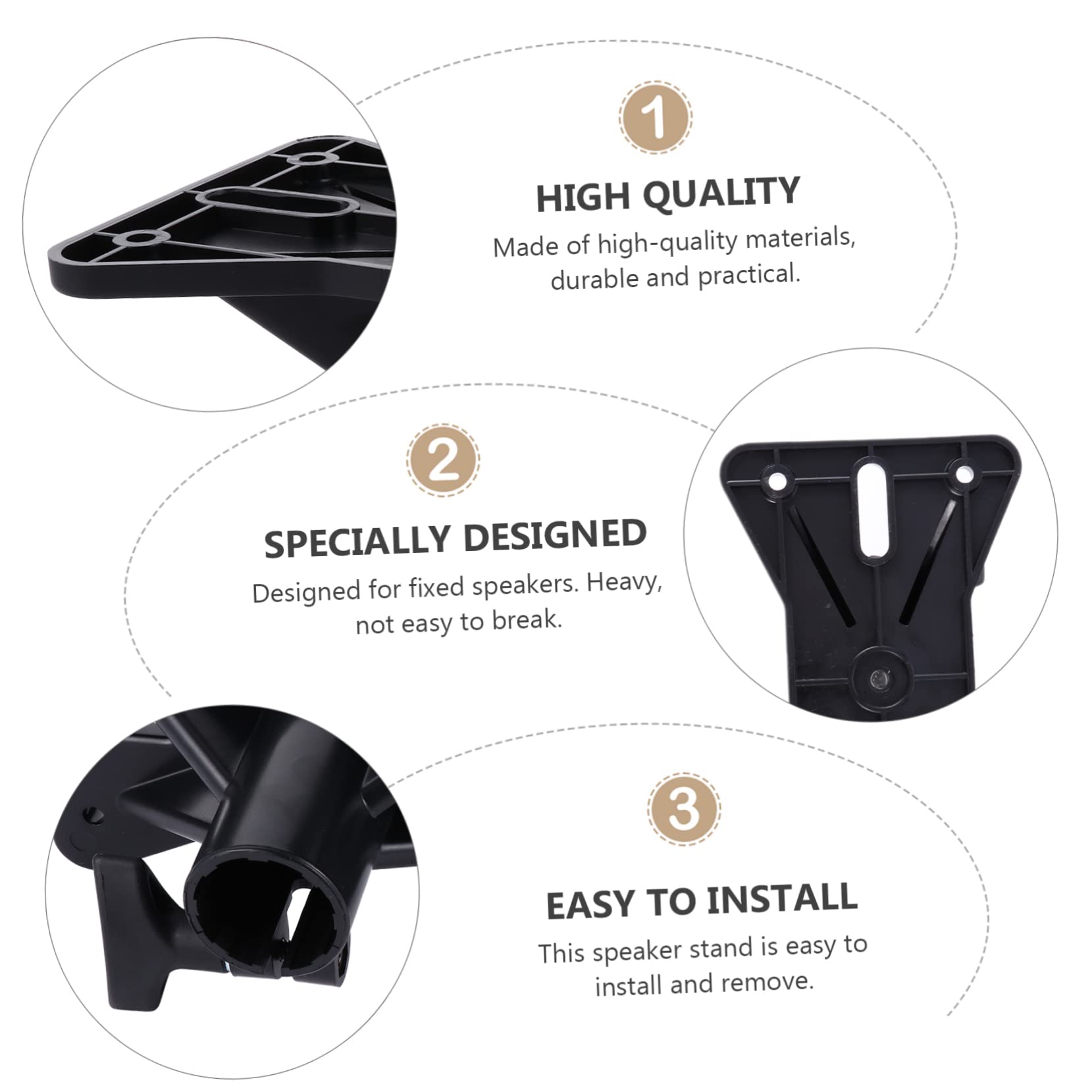 CIYODO Secure Heavy Duty Speaker Mount for Tripod Stage Mounting Bracket Wide Tray