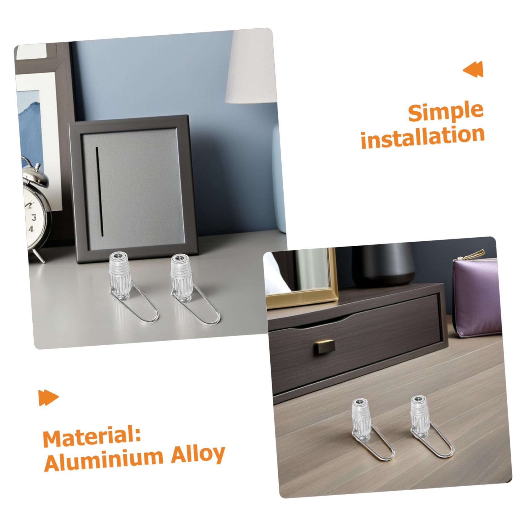 Toyvian 6 Stück Wäscheleine Strahlung Haushaltswaren Silver